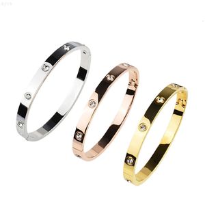 Fashion Brangles en pierre cristalline moins chers 316L Bracelet Bracelet Bangles Bijoux pour les cadeaux pour femmes pour hommes