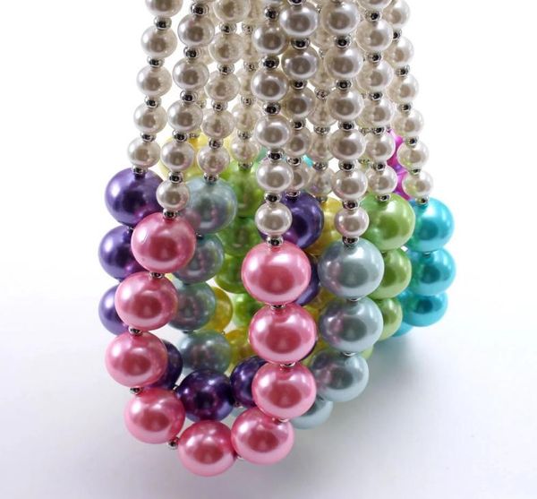 Fashion Child Jewelry Girls Colorful Pearl bubblegum perles