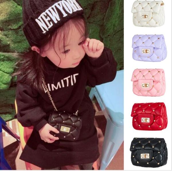 Fashion Children Sacs New Kids Handbags Imprimez bébé mini sac à bandoulière 6 couleurs Factory Wholesale