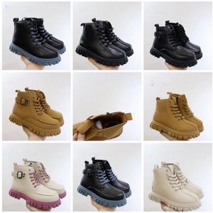 Fashion Children Kid Designer Boots Shoes Winter Warm Toddler Boys Ankle Baby Zip vaste pluche schoen zachte comfortabele schapenvacht Keep mooie verjaardag kerstcadeaus