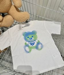 Fashion Children Lettre ours T-shirts imprimés Kids Designer Cotton Tees Boys Girls Short Scoeve Casual Tops S1343