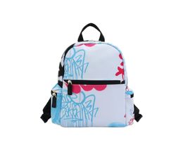 Fashion Children Letter Graffiti Backpacks Designer Boys Filles Girls Nylon Double Bag de bandoulière 2023 Sacs décontractés scolaires pour enfants A9905