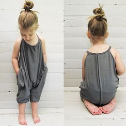 Mode Kinderen Pasgeboren Meisjes Romper Mouwloos Kledingstuk Babykleding Kruipkleding uit één stuk
