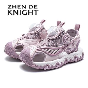 Mode Kinderen Sandalen voor jongens Girls schoenen Niet -slip Ademend gaas 240511