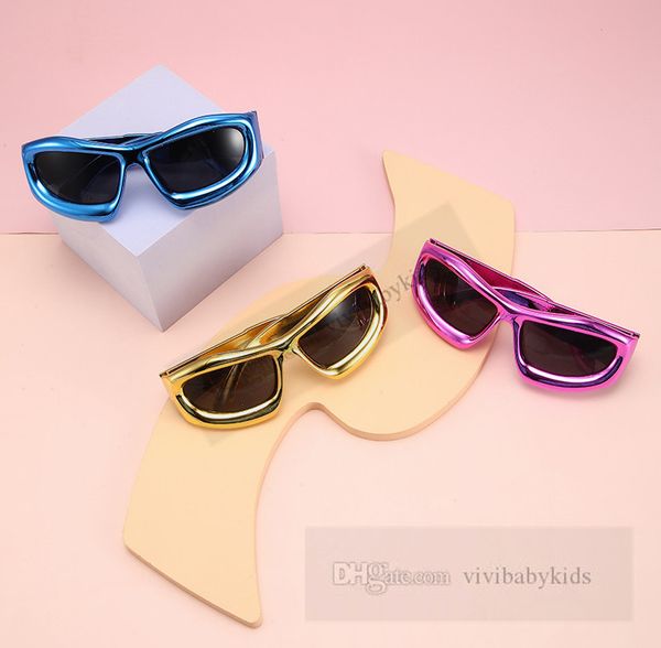 Fashion Children Lunettes de soleil Girls Hip Hop Fruit Frame de chauve-souris Lunettes de soleil Goggles Childre