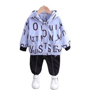 Fashion Children Tracksuits herfst babymeisjes kleding jongens casual hoodies broek 2 stks/sets peuter outfits kinderkleding 220507