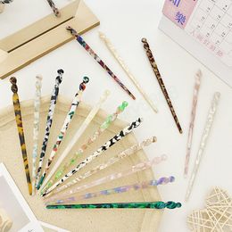 Fashion Chinese Style Hair Sticks Vintage Acetate Leopard Chopstick Women Hairpins Hair Clips Pins Wedding Hair Accessories