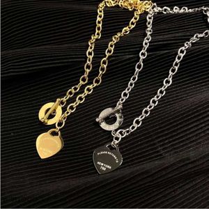 Chaîne de collier de créateur de cou fashion Sier Gold Plated Letter Tiffanily Colliers pour les femmes JE S