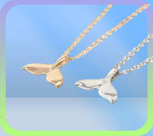 Mode choker ketting sieraden vintage eenvoudige walvis visstaart dolfijn staart charme hanger ketting ketting voor femme heren Bijoux250U3795332