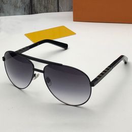Mode classique 0339 lunettes de soleil pour hommes métal carré or cadre UV400 unisexe style vintage lunettes de soleil attitude protection lunettes avec boîte