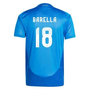 Fashion Classic 2024 Italy Soccer Jerseys Versión del jugador Maglie da Calcio Totti Verratti Chiesa Italia 23 24 25 Camisas de fútbol Men Set Kits Kit Uniforme