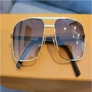 Fashion Classic Attitude F0259E zonnebril voor mannen metaal vierkant goud frame UV400 unisex vintage stijl houding zonnebrillen bescherming brillen bril met doos