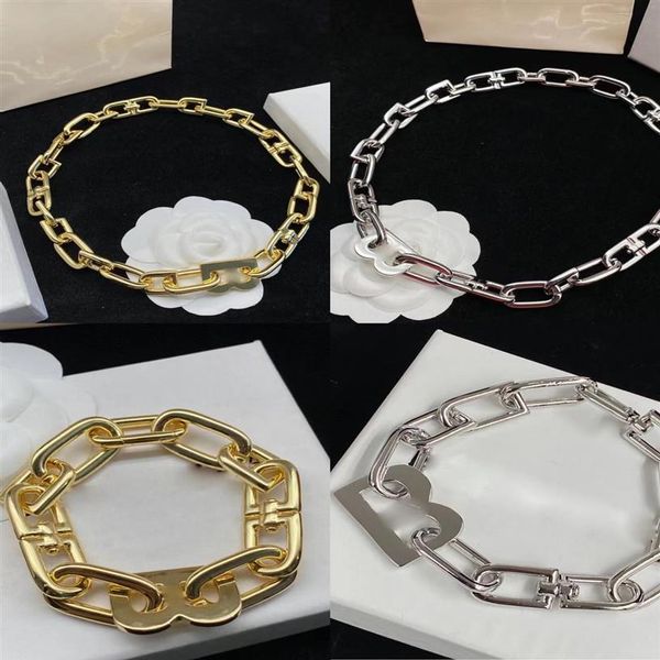 Bracelet classique avec pendentif en lettre B pour femmes et hommes, bijoux gothiques coréens, Hip Hop, fête, Sexy, clavicule, Cha313G, nouvelle collection 2023