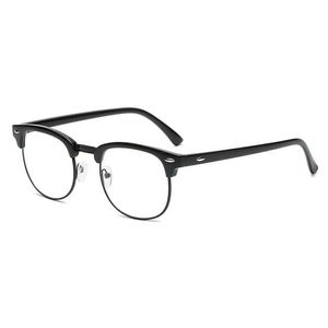 Klassiek optisch frame mannen vrouwen modeontwerper anti blauw lichte bril frames half vierkante brillen met glazen bag gl09 hoge kwaliteit