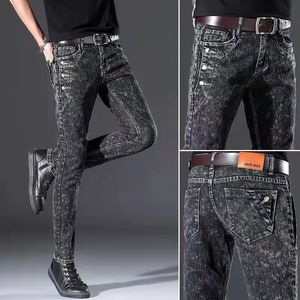 Fashion Classic Denim Skinny Jeans Male mens casual High Quality Trousers