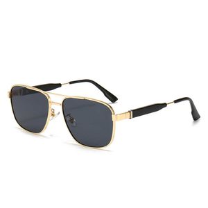 Mode Klassiek Ontwerp Luxe Fietsen Zonnebril voor Mannen Vrouwen Pilot Zonnebril Uv400 Brillen Metalen Frame Polaroid Lens 22081 met Doos Andpgvj