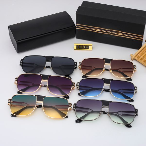 Mode classique design lunettes de soleil de cyclisme de luxe pour hommes femmes pilote lunettes de soleil UV400 lunettes cadre en métal lentille Polaroid avec boîte et