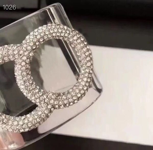 Bracelets de créateurs classiques de mode pour femmes et hommes, en acrylique transparent, bijoux pour amoureux de mariage avec sac