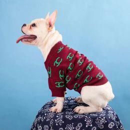 Fashion Classic Designer Dog Clothes Brands Dog Apparel Dogs Sweater Letters Classic Mode Stretch Reconft Pet Sweathirt pour petit chien rose