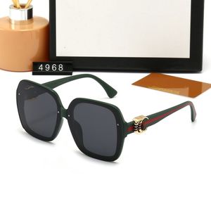 Lunettes de soleil de styliste classiques pour hommes et femmes, lunettes de soleil de luxe polarisées, surdimensionnées, UV400, monture PC, lentille Polaroid 4968S