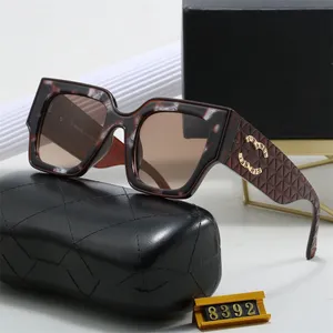Lunettes de soleil de styliste classiques pour hommes et femmes, lunettes de soleil de luxe polarisées, surdimensionnées, UV400, monture PC, lentille Polaroid S8392