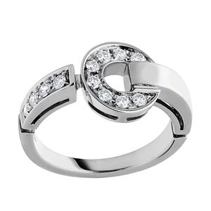 Fashion Classic Diamond Ring Wedding verlovingsringen voor dames 18K GOUD VERPLATING 925 SILVER VOOR MEN WOMENTIRL VALENTINE's M244J