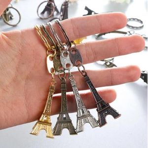 Mode Klassieke Franse Frankrijk Souvenir Parijs 3D Eiffeltoren Sleutelhanger Sleutelhanger Sleutelhanger Ring Snelle DHL