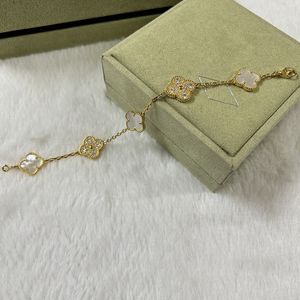 Fashion Classic Leaf Clover Bracelet For Women Designer Bangle Lucky armbanden bloemhangers bruiloft sieraden