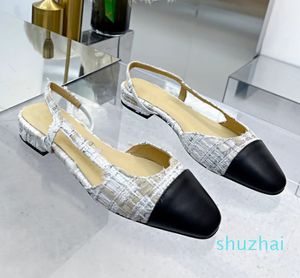 Sandales de patchwork en cuir classique de mode Sandales de tempérament confortables Sandales de créateurs chaussures d'usine chaussures d'usine