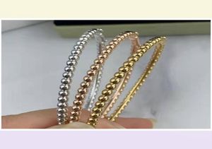 Mode Klassieke Lucky Link Chain Kralen Armband Roestvrij Staal voor 18k Verguld Goud S925 Zilver Van Womengirls Wedding3656240