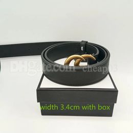 Moda Clásico Hombres Cinturones de diseño Para mujer Para hombre Carta informal Hebilla lisa Cinturón de lujo 20 colores Ancho 2.0 cm 3.4 cm Con caja