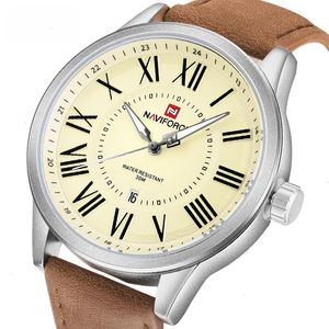 Fashion Classic Mens Watch Luxury merk mannelijke polshorloge lederen band kwarts klok waterdichte horloges relogio masculino