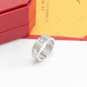 Mode klassieke Nieuwe Hot Love Ring Ontwerper schroef Ring Voor Vrouwen man Luxe Accessoires Titanium Staal Nooit Vervagen liefhebbers Sieraden maat 5-11 cadeau om uit te kiezen