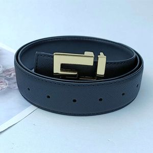 Fashion Classic Plain Men Leather Belt Designer Belt Width 3.8cm Luxury Letter Buckle Business Casual Heren Damesbanden Groothandel