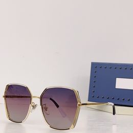 Lunettes de soleil classiques de mode pour hommes Metal Square Gold Frame Unisexe Unisexe Vintage Attitude Lunettes de soleil Protection des lunettes avec boîte