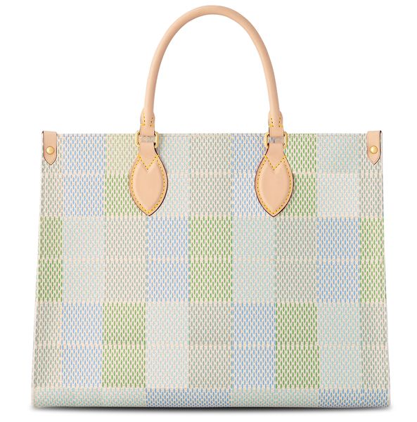 Fashion classique sac fourre-tout shopping pour femmes à l'extérieur de la porte avec un sac à main de conception de motif à plaid coloré avec code de série