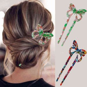 Mode Clip Vrouwen Kleurrijke Vlinder Vorm Pin Meisjes Accessoires Clips Haarstokken Hoofddeksels Nieuwe AA220323