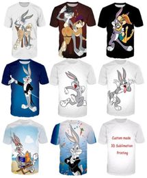 Moda de ropa Bugs Bunny Bunny Jersey Spateking Casual Women Men Men Men 3d Harajuku T Shirt Tops3046862