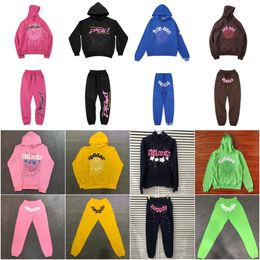 Mode Kleding Young Thug Spider Hoodie Mannen Vrouwen 3D Web Foam Print Sp55der Hoodie Muziekalbum Losse Capuchon 555555 Sweatshirts MJ0012