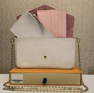 Pochette tendance pour sac à main pour femme, pochettes 3 en 1 avec fentes pour cartes, vendue avec emballage en boîte