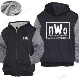 Abrigo de moda Nwo World Order Wrestling adulto Shubuzhi algodón grueso con capucha gota