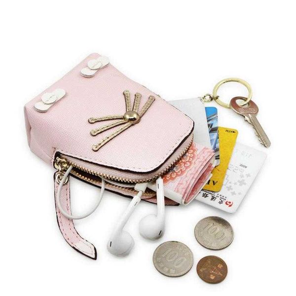 Mode Coin SOURIS Porte-monnaie YOUYOU Lady Purse Wallet Coréen PU Sac d'argent en cuir Chat mignon Design Business Card Holder Femmes Zip Wallets