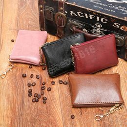 Fashion Coin Wallet PU Leather Women Wallets Female Short Small Coin Purse New Oil Wax Skin Pattern Mini Card Cash Holder