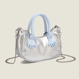 Moda Color Clash Premium Bag Small Handbag Lindo Crescent Women's Chain Homodingbody Bag 0811