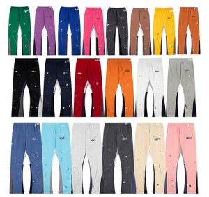 Modekleursplicing letters Splash Ink Star Printing heren/dames modieuze broek Sport Casual Pants