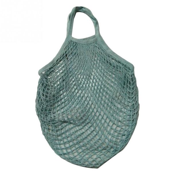 Mode couleur chaîne Shopping fruits légumes sac d'épicerie Shopper fourre-tout maille Net tissé coton sac à bandoulière fourre-tout à la maison sac de rangement