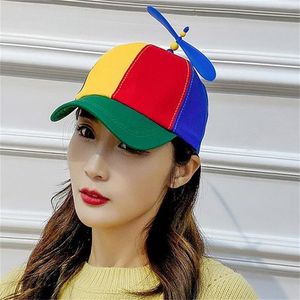 Mode coloré bambou libellule patchwork casquette de baseball adulte hélicoptère hélice drôle aventure papa chapeau Snapback chapeau 20220831 E3