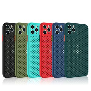 Mode kleurrijke warmte -dissipatiekast voor iPhone 5 SE 6 7 8 x xr 11 12 13 14 15 Pro Max Shockproof