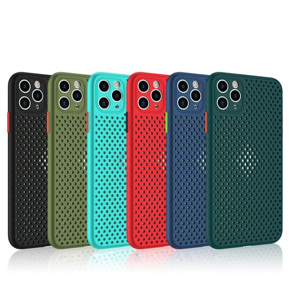 Coque colorée à Dissipation thermique pour Iphone, compatible modèles 5, se, 6, 7, 8, X, XR, 11, 12, 13, 14, 15 PRO MAX, antichoc