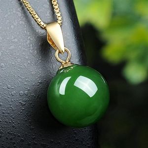 Mode concis vert jade cristal émeraude pierres précieuses pendentif colliers pour femmes ton or tour de cou bijoux bijoux cadeaux de fête Q11272675